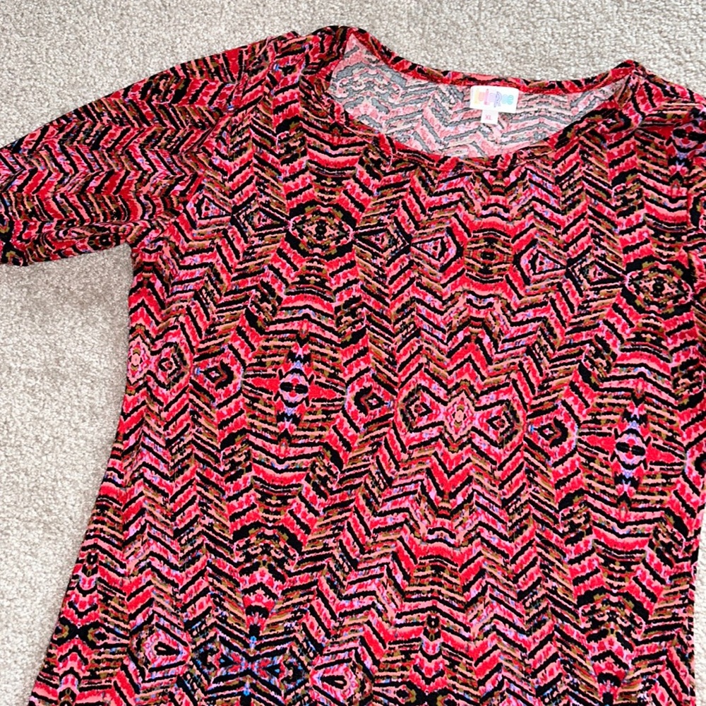 LuLaRoe Julia fitted knit dress, size XL